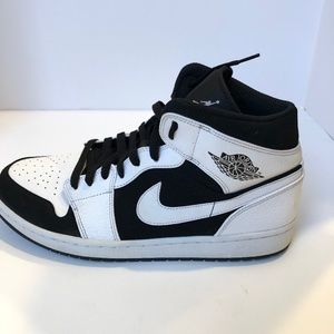 Nike Air Jordan 1 White/Black 554724-113 Sz 11.5
